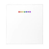 Sieben horizontale Chakras Notizblock (Vorderseite)