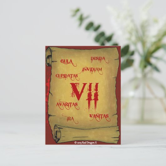 Sieben II Postkarten (Stehend Vorderseite)