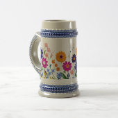 Sieben in Bloom - Tasse der Blumenfantasie ☕ 💐 (Vorderseite Links)