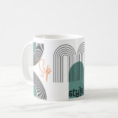 Sieben in Style Coffee Tasse | Minimalistische Typ (Vorderseite Links)