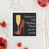 Sieben in Style Wein Champagner Papier Napkins Serviette (Beispiel)