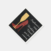Sieben in Style Wein Champagner Papier Napkins Serviette (Ecke)