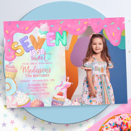 sieben ist so süß einladung