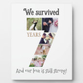 Sieben Jahre Hochzeit Fotoplatte (Vorderseite)