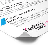 Sieben jüdische Werteposter Poster (Ecke)