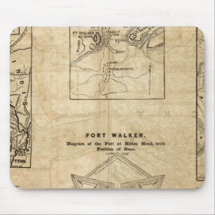 Sieben Karten von New York Herald Mousepad