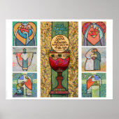 Sieben katholische Sacraments Poster (Vorne)