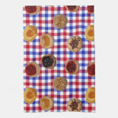 Sieben Kolaches auf tschechischen Karos Küchentüch Geschirrtuch (Vertikal)