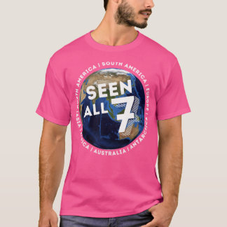 Sieben Kontinente sehen alle sieben Welt T-Shirt