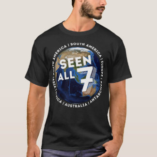 Sieben Kontinente sehen alle sieben Welt T-Shirt