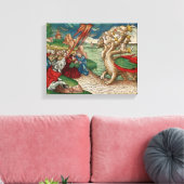 Sieben-köpfige Schlange aus dem Buch der Leinwanddruck (Insitu (Wohnzimmer))