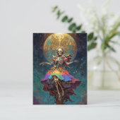 Sieben Kräfte Santa Muerte Postkarte (Stehend Vorderseite)