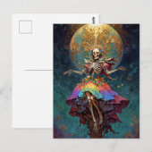 Sieben Kräfte Santa Muerte Postkarte (Vorne/Hinten)