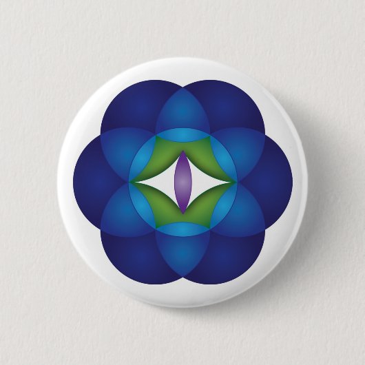 Sieben Kreis-Band-Knopf Button (Vorderseite)