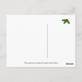 Sieben Labradoren und Weihnachtsbaum Postkarte (Rückseite)