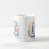 Sieben/Lächeln/Liebe Kaffee Tasse (Mittel)