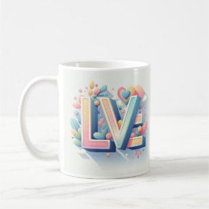 Sieben/Lächeln/Liebe Kaffee Tasse