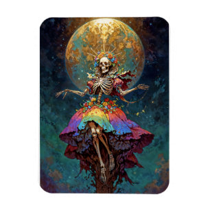 Sieben Mächte Santa Muerte Magnet