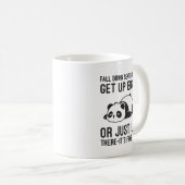 Sieben Mal fallen, acht mal aufstehen - Lazy Panda Kaffeetasse (VorderseiteRechts)