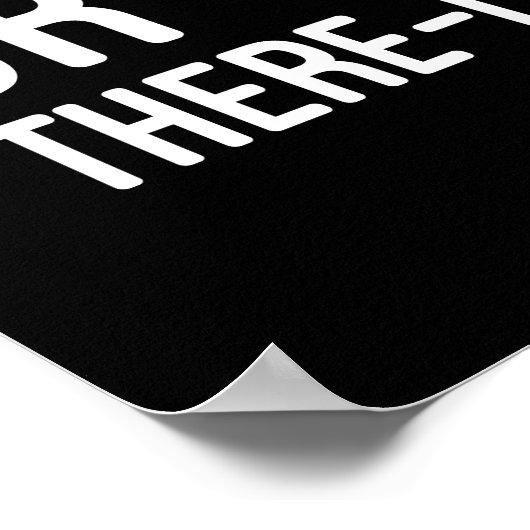 Sieben Mal fallen, acht mal aufstehen - Lazy Panda Poster (Ecke)