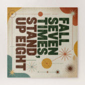 Sieben Mal fallen, acht Mal aufstehen Puzzle (Horizontal)