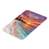Sieben-Meilen-Strand Jamaika Magnet (Linke Seite)