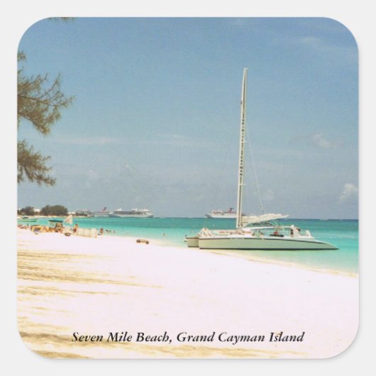 Sieben Mile Beach Stickers (Vorderseite)