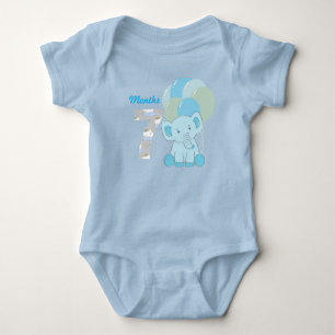 Sieben-Monate-Baby-Body Baby Strampler