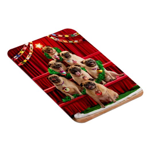 Sieben Mops Magnet (Rechte Seite)