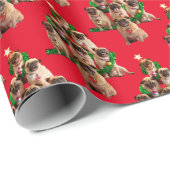 Sieben Möpsen-a-Posing Geschenkpapier (Rolleneckpunkt)