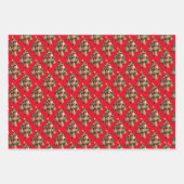 Sieben Möpsen-a-Posing Geschenkpapier Set (Vorderseite 3)