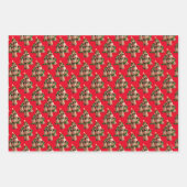 Sieben Möpsen-a-Posing Geschenkpapier Set (Vorderseite 2)