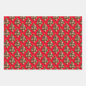 Sieben Möpsen-a-Posing Geschenkpapier Set (Vorderseite)