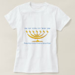 Sieben Niederlassung menorah von Israel und von T-Shirt<br><div class="desc">Sieben Niederlassung menorah von Israel und von Shema Israel</div>