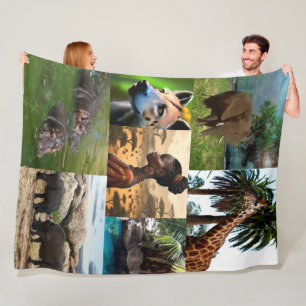 Sieben Picture African Inspirierte FotoCollage Fleecedecke
