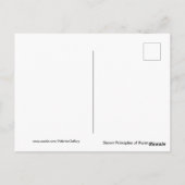 Sieben Prinzipien von Kwanzaa Black Red Green Postkarte (Rückseite)