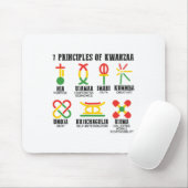 Sieben Prinzipien von Kwanzaa, einem stolzen Afroa Mousepad (Mit Mouse)