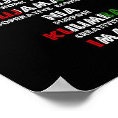 Sieben Prinzipien von Kwanzaa, einem stolzen Afroa Poster (Ecke)
