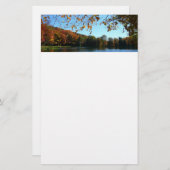 Sieben Quellen fallen Bäume und Teich Briefpapier (Vorne/Hinten)