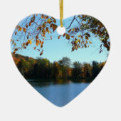 Sieben Quellen fallen Bäume und Teich Keramikornament (Vorne)