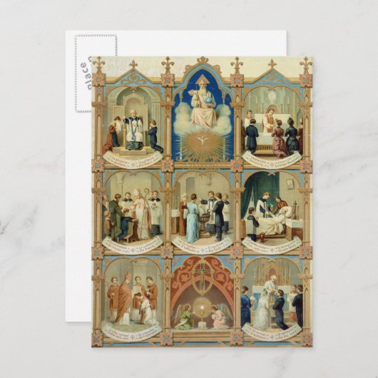Sieben Sacraments Postkarte (Vorne/Hinten)