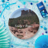 Sieben Sakralpools Pappteller (Party)