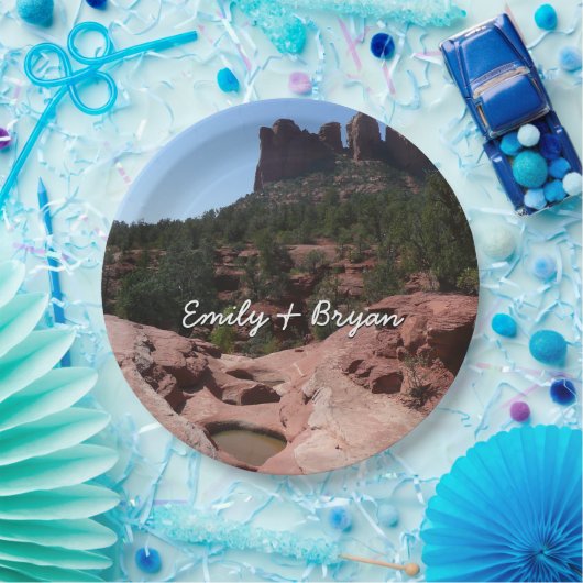 Sieben Sakralpools Pappteller (Party)