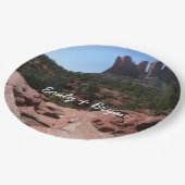 Sieben Sakralpools Pappteller (Schrägansicht)