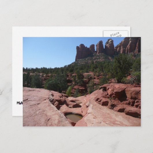 Sieben Sakralpools Postkarte (Vorne/Hinten)