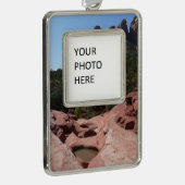 Sieben Sakralpools Rahmen-Ornament Silber (Rechts)