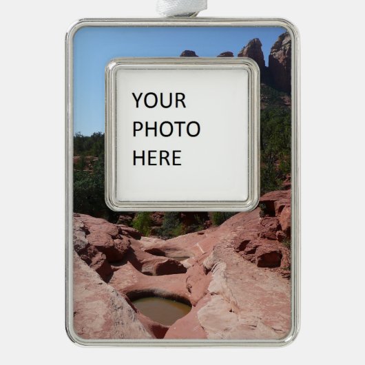 Sieben Sakralpools Rahmen-Ornament Silber (Vorderseite)