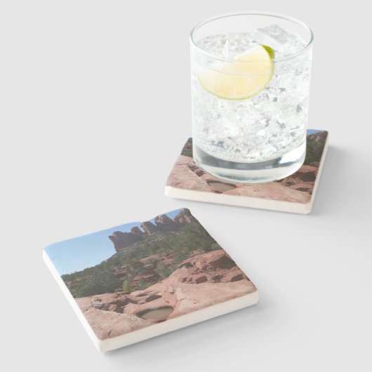 Sieben Sakralpools Steinuntersetzer (Seitenansicht)