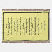 Sieben Säulen der Weisheit , ein Gedicht auf einem Decke (Vorderseite)