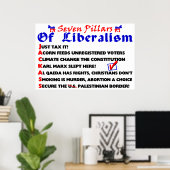 Sieben Säulen des Liberalismus Poster (Heimbüro)